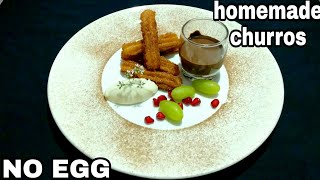 how to make churros at home without egg  easy churros recipe  Eggless churros recipe  SB Kitchen [upl. by Notnats897]