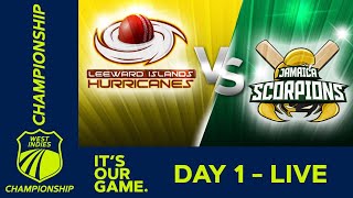 🔴LIVE Leeward Islands vs Jamaica  Day 1  West Indies Championship  Thursday 12th March 2020 [upl. by Sihun]