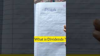 What is DIVIDENDS   dividends accounting CMA Aspirant shorts [upl. by Wein265]