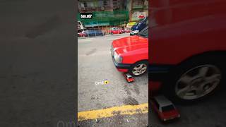 Mini taxi accident with big text car 😱🚗 subscribeshortefeed lviralvideoschallengetrendingviral [upl. by Enillebyam47]