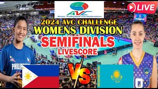 LIVE ALAS PILIPINAS VS KAZAKHSTAN 2024 AVC CHALLENGE CUP WOMENS DIVISION SEMIFINALS LIVE SCOREBOARD [upl. by Uohk]