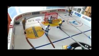 Basic Table Hockey Left Wing to Center Shots [upl. by Jacoby]