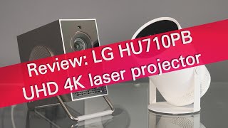 LG CineBeamQ UHD 4K laser projector review and comparison to Samsung Freestyle [upl. by Trstram]