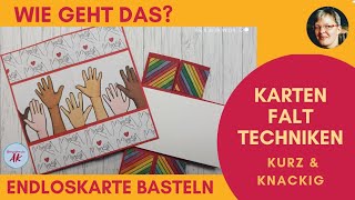 DIY Wie geht das Endloskarte basteln Anleitung Stampin Up  Besondere Karten [upl. by Clio]