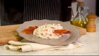 Risotto al prosciutto crudo mantecato con stracchino [upl. by Ymmac]