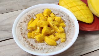 5 minutes Instant healthy breakfast yummy Mango OatmealEater’s Adda [upl. by Winsor]