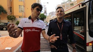 Charles Leclercs Walk to Work  2018 Monaco Grand Prix [upl. by Goat]