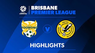 BPL Mens R21 Toowong FC v Bayside United Highlights [upl. by Honniball]