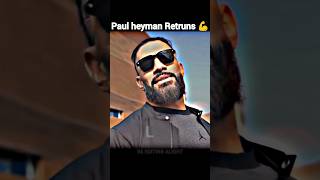 Roman Reigns paul heyman retrun💪🔥  Roman Reigns attitude 👿🤯shorts wwe romanreigns dosti [upl. by Hgieliak]