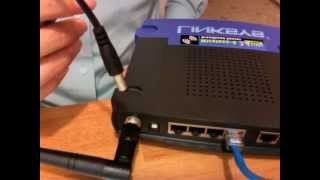 Installing DDWRT on a Linksys WRT54G v2 Router [upl. by Dulla]