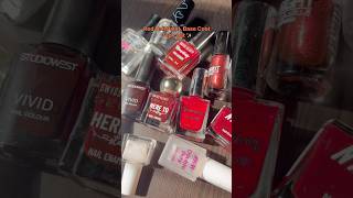 Red Nail Paint Base Coat amp Topper for you✨💅shorts nails nailart youtubeshorts [upl. by Kryska]