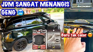 COVER DOOR HANDLE PROTECTOR CARBON FIBER  PERODUA MYVI G3 MODIFIED  JDM INDAH TAPI KENA KENTAL [upl. by Pattani]