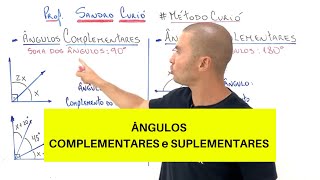 FÁCIL e RÁPIDO  ÂNGULOS COMPLEMENTARES e SUPLEMENTARES [upl. by Emmalee]