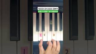 Eyes Closed  Ed Sheeran Piano Tutorial edsheeran eyesclosed ytshorts [upl. by Shira]