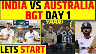 🔴INDIA VS AUSTRALIA DAY 1  BORDER GAVASKAR TROPHY LETS START KISME KITNA HAI DUM [upl. by Riva684]