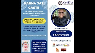 CoHNA  Varna Jati Caste  Challenging Western Narratives  Rajiv Malhotra [upl. by Haridan]