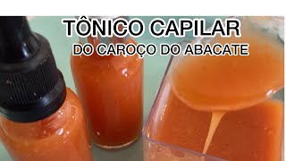 TÔNICO CAPILAR DO CAROÇO DO ABACATE 🥑 Evita Queda Faz Crescer os cabelostônicocomcaroçodoabacate [upl. by Allez]