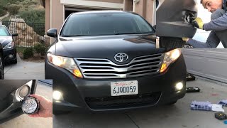 Toyota Venza Fog Light Replacement [upl. by Ragg]