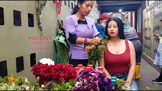 PAULINA  Old School Market Limpia Feria Libre Cuenca Spiritual Cleansing ASMR [upl. by Island]