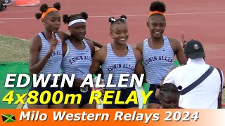 Edwin Allen High Pulls off Amazing Comeback  Holmwood Technical High  Milo Western Relays 2024 [upl. by Rida645]