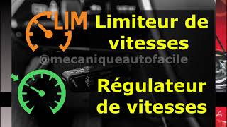 LA DIFFERENCE ENTRE LE LIMITEUR ET LE REGULATEUR DE VITESSES [upl. by Erreipnaej]