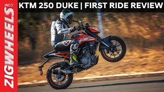 KTM 250 Duke  First Ride Review  ZigWheels [upl. by Eckardt971]