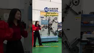 6mm CNC spring coiling machine [upl. by Annitsirhc]