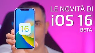 iOS 16 BETA ORA DISPONIBILE  Cosa cè di nuovo [upl. by Adlar136]