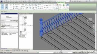 Revit Stairs Tutorial 4  Working with Baluster Placement and Rail Structure [upl. by Dnomaj54]