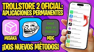 TUTORIAL TROLLSTORE 2 CON MISAKA TROLLINSTALLERMDC CON PC ✅ INSTALAR APLICACIONES QUE NUNCA REVOCAN [upl. by Minsat]