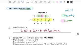 Haloalkanes exam question walkthrough incl nucleophilic substitution and elimination AQA [upl. by Brill845]