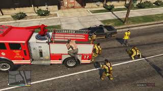 GTA V vagos kills firefighter part 119 [upl. by Uchish570]