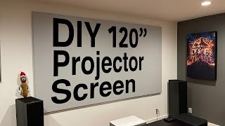 DIY 120quot Projector Screen Build  VAVA 4K Laser Ultra Short Throw UST Projector [upl. by Essinger749]