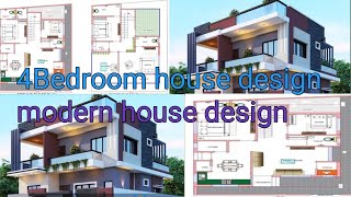 30x30 home design 4 bedroom  front elevation design 2 bdroom सामने ऊंचाई डिजाइन 2 बेडरूम [upl. by Hauck295]