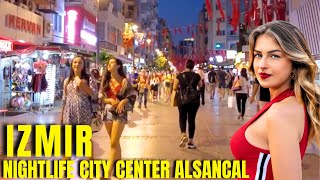 IZMIR Turkey Night Walking Tour Alsancak City Center [upl. by Esmerelda494]