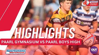 PAARL INTERSCHOOLS 2023  RUGBY HIGHLIGHTS  PAARL GIM VS PAARL BOYS HIGH [upl. by Naras]