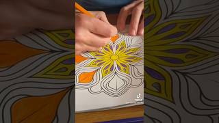 Relaxing mandala color with me mindfulcoloring mandala adultcoloring coloringbook selfcare [upl. by Phillie950]