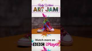 Saffron Barker REACTS to Ricky Wilsons Art Jam SHOES  CBBC Shorts [upl. by Eimrots983]