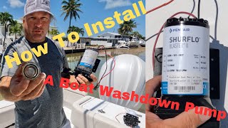 How To Install A Boat Washdown Pump In Minutes [upl. by Nashom]