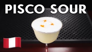 Cómo preparar un buen PISCO SOUR  Cocteles Clásicos  NYC Bartender [upl. by Atilahs]