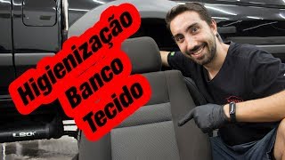 Como Limpar e Higienizar bancos em tecido Higienização [upl. by Niarda]