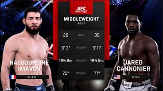 FULL FIGHT  Nassourdine Imavov Vs Jared Cannonier UFC Fight Night Imavov Vs Cannonier [upl. by Econah349]