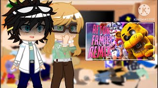 CWACOM characters react to the Afton Family song remix  CWACOM AU  Incredibly lazy [upl. by Bartolome]