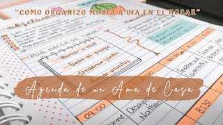 ORGANIZACIÓN COMO AMA DE CASA  AGENDA DÍA A DÍA  Bullet Journal  ORGANIZANDO LAS TAREAS DEL HOGAR [upl. by Lomasi]