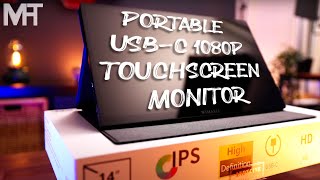 WIMAXIT 14 Inch USBC Touch Portable Monitor  Mobile Workstation [upl. by Wershba]