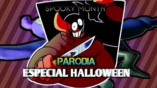 Spooky month BOB el CRAZY👻 PARODIA  Poncho Garcia Crack COLLAB Ft selinelycan4628 [upl. by Oivlis]