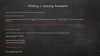 Wzory i nazwy kwasów [upl. by Breana855]