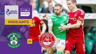 Hibernian v Aberdeen  Scottish Premiership 2324 Match Highlights [upl. by Herr734]