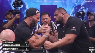 Denis Cyplenkov vs Levan Saginashvili I Armwrestling [upl. by Maurilla]