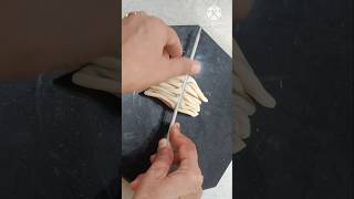 Maida dough flower design trending shortvideo viralshorts [upl. by Nelehyram]